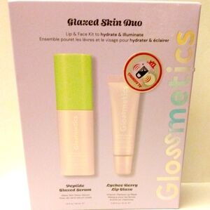 Glossmetics Glazed Skin Duo - Peptide Glazed Serum & Lychee Berry Lip Glaze